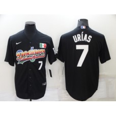 Men's Nike Los Angeles Dodgers #7 Julio Urias Black Stitched Jersey