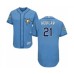 Men's Tampa Bay Rays #21 Jesus Aguilar Light Blue Flexbase Authentic Collection Baseball Player Stitched Jersey