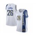 Men's Indiana Pacers #26 Jeremy Lamb Swingman White Basketball Stitched Jersey - 2019 20 City Edition