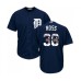 Men's Detroit Tigers #38 Tyson Ross Authentic Navy Blue Team Logo Fashion Cool Base Baseball Jersey