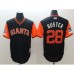 Men's San Francisco Giants #28 Buster Posey Black Alternate Stitched Baseball Jersey