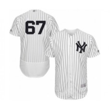 Men's New York Yankees #67 Nestor Cortes Jr. White Home Flex Base Authentic Collection Baseball Player Stitched Jersey