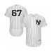 Men's New York Yankees #67 Nestor Cortes Jr. White Home Flex Base Authentic Collection Baseball Player Stitched Jersey