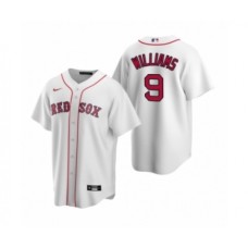 Men's Boston Red Sox #9 Ted Williams Nike White Replica Home Stitched Jersey