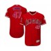 Men's Los Angeles Angels of Anaheim #47 Griffin Canning Red Alternate Flex Base Authentic Collection Baseball Player Stitched Jersey