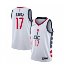 Men's Washington Wizards #17 Isaac Bonga Swingman White Basketball Stitched Jersey - 2019 20 City Edition