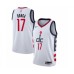 Men's Washington Wizards #17 Isaac Bonga Swingman White Basketball Stitched Jersey - 2019 20 City Edition