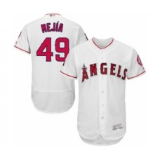 Men's Los Angeles Angels of Anaheim #49 Adalberto Mejia White Home Flex Base Authentic Collection Baseball Player Stitched Jersey