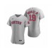 Men's Boston Red Sox #19 Jackie Bradley Jr. Nike Gray Authentic Road Stitched Jersey