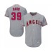 Men's Los Angeles Angels of Anaheim #39 Luke Bard Grey Road Flex Base Authentic Collection Baseball Player Stitched Jersey