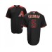 Men's Arizona Diamondbacks #5 Eduardo Escobar Replica Black Brick Alternate Home Cool Base Baseball Jersey