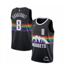 Men's Denver Nuggets #8 Jarred Vanderbilt Swingman Black Basketball Stitched Jersey - 2019 20 City Edition