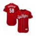 Men's Cincinnati Reds #58 Luis Castillo Red Los Rojos Flexbase Authentic Collection Baseball Jersey