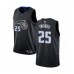 Men's Orlando Magic #25 Wes Iwundu Authentic Black Basketball Stitched Jersey - City Edition