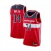 Men's Washington Wizards #34 C.J. Miles Authentic Red Basketball Stitched Jersey - Icon Edition