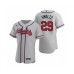 Men's Atlanta Braves #29 John Smoltz Nike Gray Authentic 2020 Road Stitched Jersey