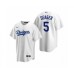 Men's Los Angeles Dodgers #5 Corey Seager Nike White Replica Home Stitched Jersey