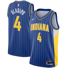 Men's Indiana Pacers #4 Victor Oladipo Nike Blue 2020-21 Swingman Player Stitched Jersey