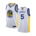 Men's Golden State Warriors #5 Kevon Looney Swingman White 2019 Basketball Finals Bound Basketball Jersey - Association Edition