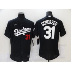 Men's Los Angeles Dodgers #31 Mike Piazza Black Elite Nike Stitched Jersey