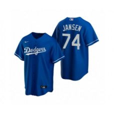 Men's Los Angeles Dodgers #74 Kenley Jansen Nike Royal Replica Alternate Stitched Jersey