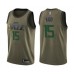 Men's Utah Jazz #15 Stanton Kidd Swingman Green Salute to Service Basketball Stitched Jersey