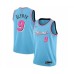 Men's Miami Heat #9 Kelly Olynyk Swingman Blue Basketball Stitched Jersey - 2019 20 City Edition