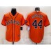 Men's Houston Astros #44 Yordan Alvarez Orange With Patch Stitched MLB Cool Base Nike Jersey