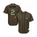 Men's Toronto Blue Jays #2 Clayton Richard Authentic Green Salute to Service Baseball Jersey