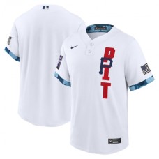 Men's Pittsburgh Pirates Blank Nike White 2021 MLB All-Star Game Replica Stitched Jersey