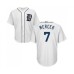 Men's Detroit Tigers #7 Jordy Mercer Replica White Home Cool Base Baseball Jersey