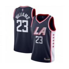 Men's Los Angeles Clippers #23 Lou Williams Swingman Navy Blue Basketball Stitched Jersey - City Edition