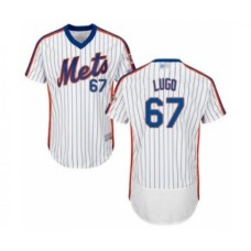 Men's New York Mets #67 Seth Lugo White Alternate Flex Base Authentic Collection Baseball Player Stitched Jersey