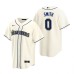 Men's Nike Seattle Mariners #0 Mallex Smith Cream Alternate Stitched Baseball Jersey