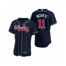 Men's Atlanta Braves #11 Ender Inciarte Nike Navy Authentic 2020 Alternate Stitched Jersey