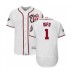 Men's Washington Nationals #1 Wilmer Difo White Home Flex Base Authentic Collection 2019 World Series Bound Baseball Stitched Jersey