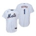 Men's Nike New York Mets #1 Amed Rosario White Home Stitched Baseball Jersey