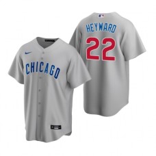 Men's Nike Chicago Cubs #22 Jason Heyward Gray Road Stitched Baseball Jersey