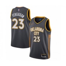 Men's Oklahoma City Thunder #23 Terrance Ferguson Swingman Charcoal Basketball Stitched Jersey - 2019 20 City Edition