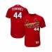 Men's St. Louis Cardinals #44 Junior Fernandez Red Alternate Flex Base Authentic Collection Baseball Player Stitched Jersey