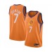 Men's Phoenix Suns #7 Kevin Johnson Authentic Orange Finished Basketball Stitched Jersey - Statement Edition