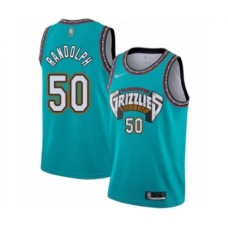 Men's Memphis Grizzlies #50 Zach Randolph Authentic Green Hardwood Classic Basketball Stitched Jersey