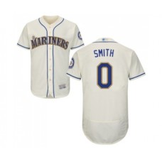 Men's Seattle Mariners #0 Mallex Smith Cream Alternate Flex Base Authentic Collection