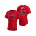 Men's Atlanta Braves #27 Austin Riley Nike Red Authentic 2020 Alternate Stitched Jersey