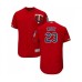 Men's Minnesota Twins #23 Nelson Cruz Scarlet Alternate Flex Base Authentic Collection Baseball Jersey