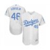 Men's Los Angeles Dodgers #46 Tony Gonsolin Authentic White 2016 Father's Day Fashion Flex Base Baseball Player Stitched Jersey