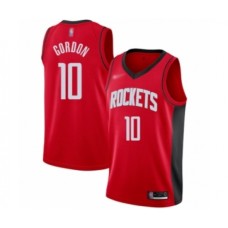 Men's Houston Rockets #10 Eric Gordon Authentic Red Finished Basketball Stitched Jersey - Icon Edition