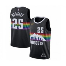 Men's Denver Nuggets #25 Malik Beasley Swingman Black Basketball Stitched Jersey - 2019 20 City Edition