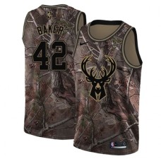 Men's Nike Milwaukee Bucks #42 Vin Baker Swingman Camo Realtree Collection NBA Jersey