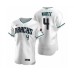 Men's Arizona Diamondbacks #4 Ketel Marte Nike White Teal Authentic 2020 Alternate Stitched Jersey